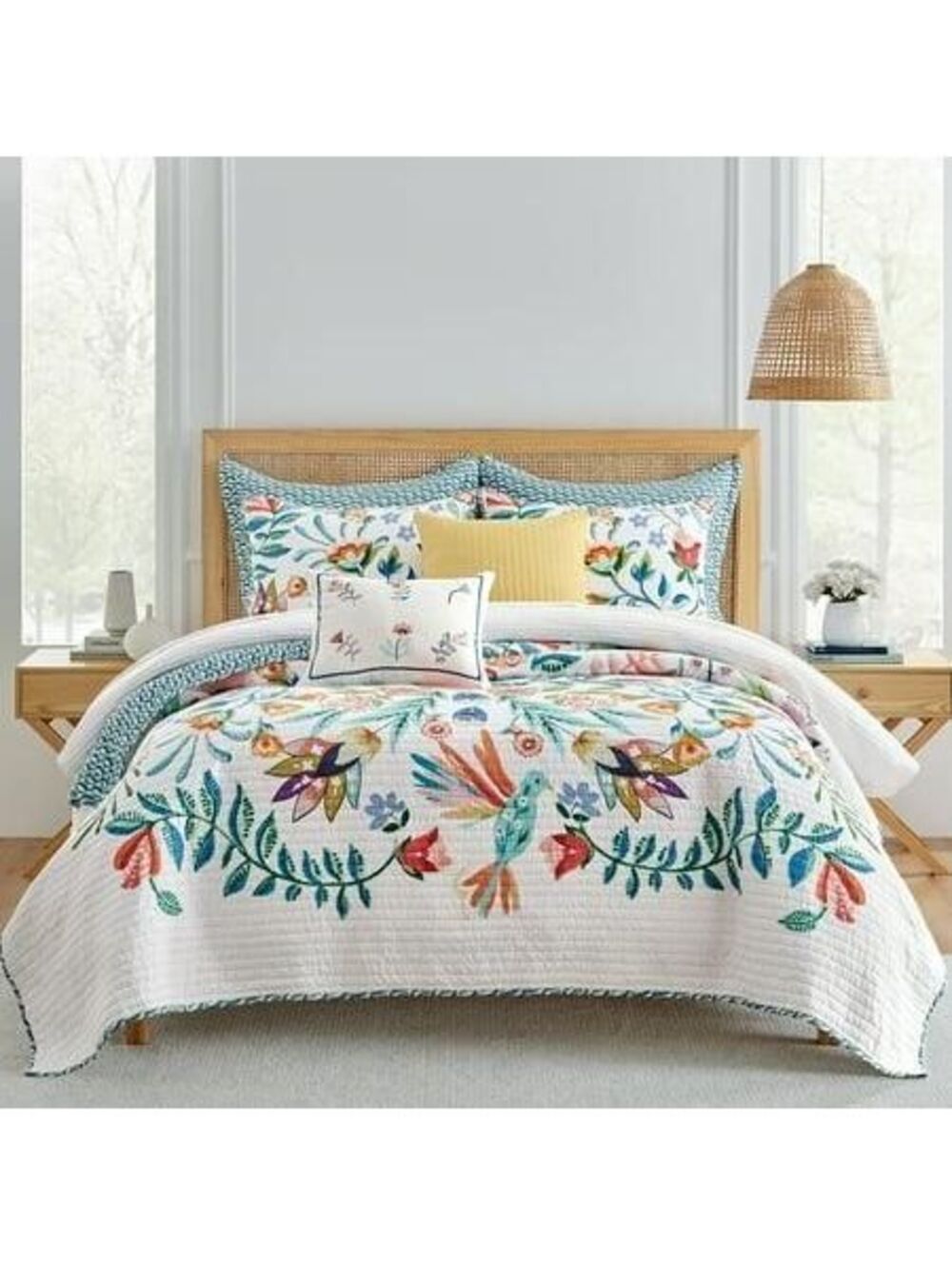 #4 Levtex Home Danika Quilt Set - King Quilt And Two King Shams - Floral -